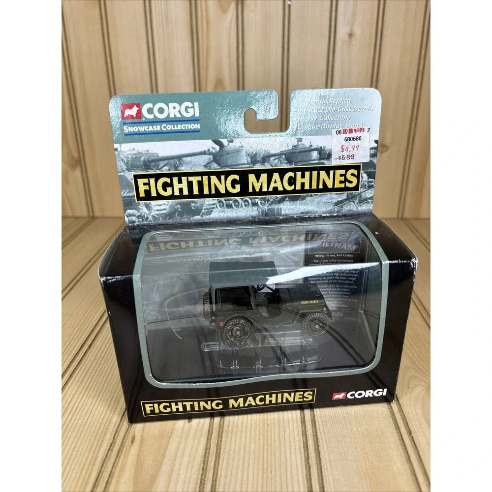 2002 Corgi Fighting Machines WW2 Willys‎ 1/4 ton Jeep 4X4 Utility NIB NEW